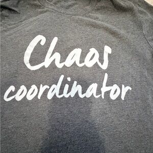 Gray Graphic Chaos coordinator T-Shirt